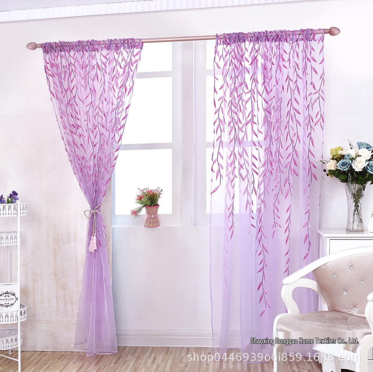 

Тюль с узором «Ива» 2025 - Красивая ткань с офсетной печатью в наличии 100*200 pole