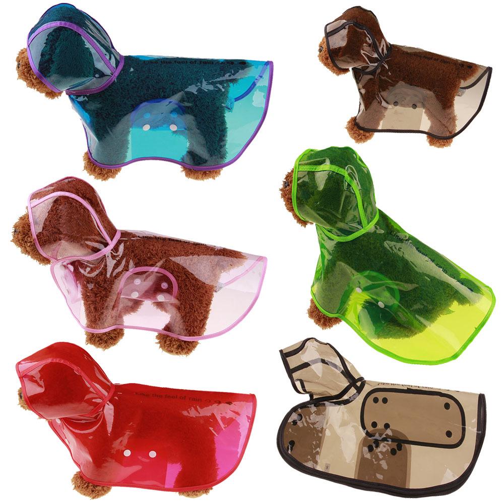 Pet Products Transparent Raincoat Waterproof Breathable Dog Raincoat Hooded Suit