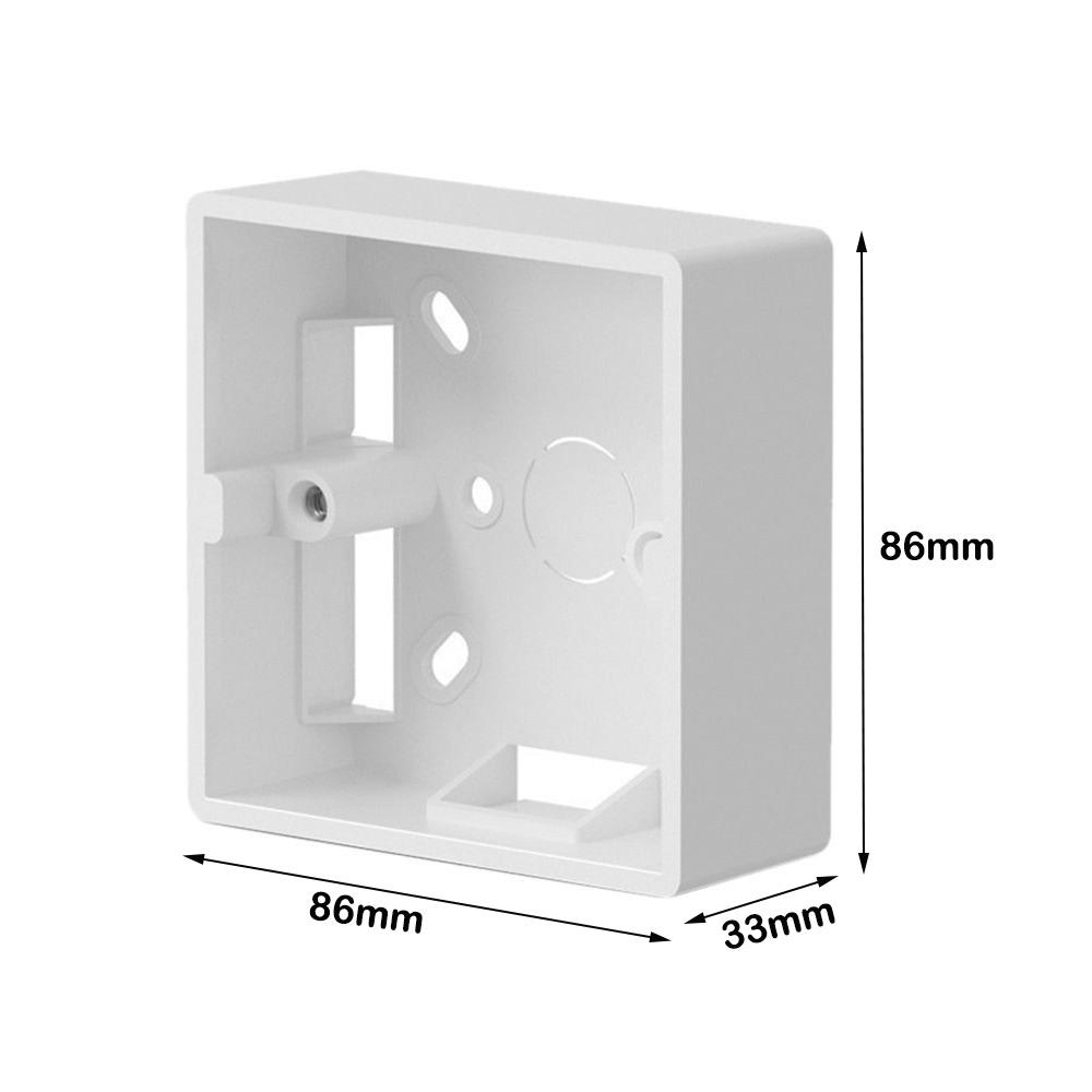 New PVC Switch Installation Box White 86 Type Switch Socket Box 33/50mm Junction Outfit Box