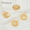 Pendants For Earrings 18K Gold Plated Elizabeth Charms For Jewelry,Decorative Pendant,DIY Jewelry Making Supplies