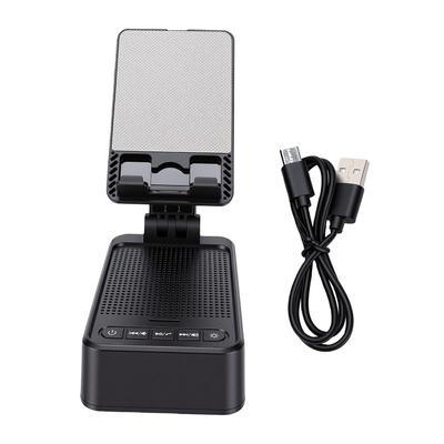 Phone Stand Speaker with LED Light Foldable Portable LED Bluetooth Speaker Phone Stand
