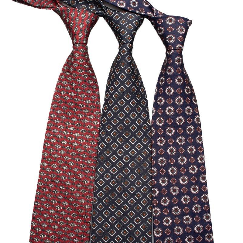 9Cm Men'S Tie, Polyester Silk Exquisite Printed Tie, Business Casual Suit Tie