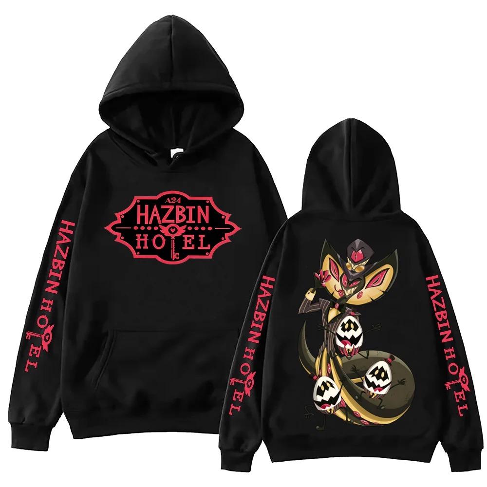 Hazbin Hotel Sir Pentious Hoodie Man Woman Harajuku Long Sleeve Pullover Tops Sweatshirt Gift S