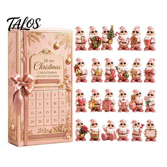 Weihnachts-Adventskalender 2024 2026 Nussknacker-Kalender, 24-teiliges Acryl-Schmuckset mit klassischer festlicher Dekoration für Zuhause Soldatenfiguren,