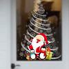 Removable Santa Pattern Wallpaper Christmas Mural Decal Art Wall Door Window Sticker Living Room Decor