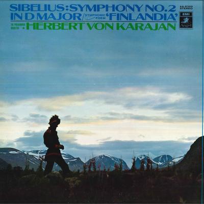 LP Record HERBERT VON KARAJAN(COND.)/PHILHARM - Sibelius/Symphony No.2 In D Major,s AA8309 TOSHIBAEMI Japan Classical Used