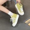 Mesh high-top canvas shoes women's 2025 new summer breathable sequins versatile lightweight platform casual sports shoes