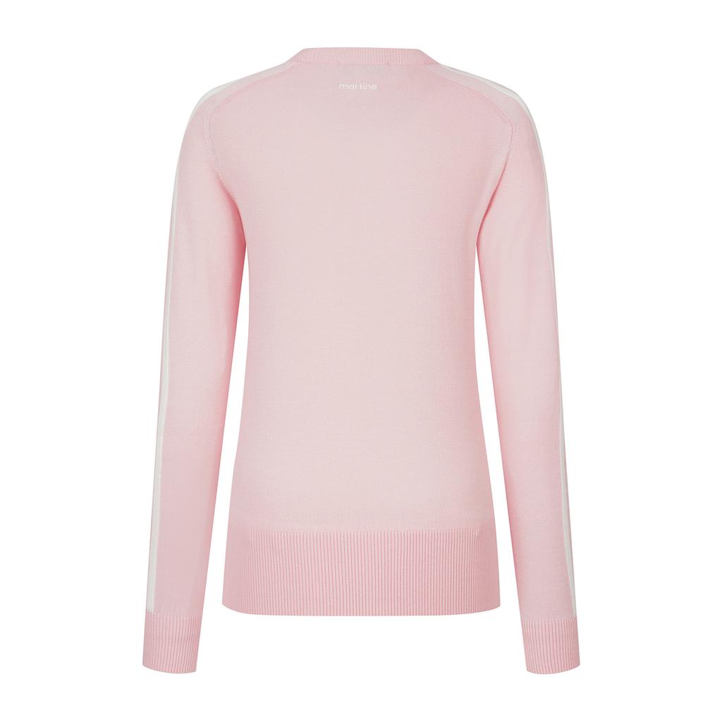 MARTINE GOLF Raglan Line Knit Sweater_L/Pink
