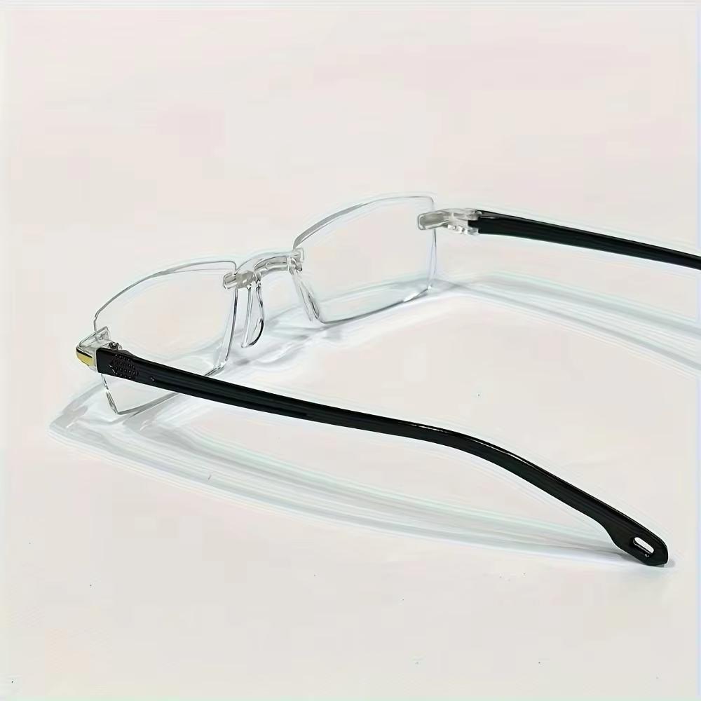 6 Pack Rimless Reading Glasses Anti Blue Light Blocking Computer Readers for Women Men Clear