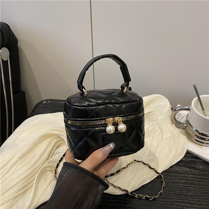 Summer new diamond embroidery thread mini handbag women's bag shoulder messenger bag small fresh chain bucket bag