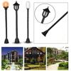 10pcs 70mm Miniatures Decor Warm White Playground Lighting Scenery Led Lamp Model Street Lights Layout Lamppost