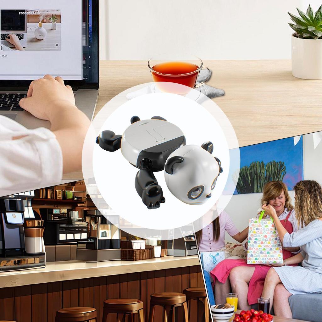 Quirky Panda Coaster Creative Coaster Panda Cup Pad Tea Coffee Mug Drinks Holder Cute Animal Figure Ornament Home Decor