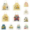 Car Pattern Children's Apron Vehicle Theme Printed Apron New Cleaning Clothes  Home Use