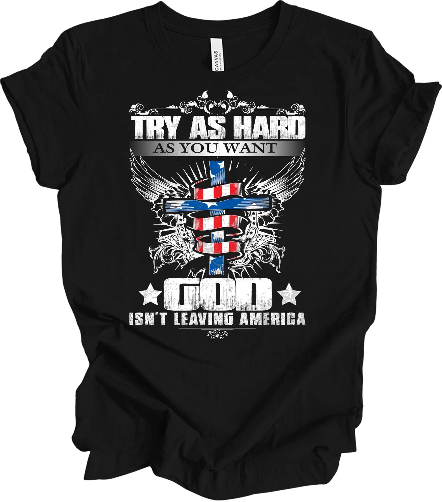 Patriotic Christian American Flag Cross Shirt USA Faith Veteran Gift Tee 2XL