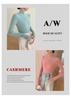 Women's Slim-Fit Cashmere Half-High Neck Sweater - Versatile Autumn/Winter Knit Top
