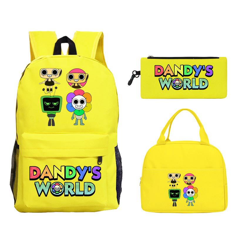 

Dandy s world cartoon print fashion children s schoolbag set cross-border leisure student backpack three-piece set No specification