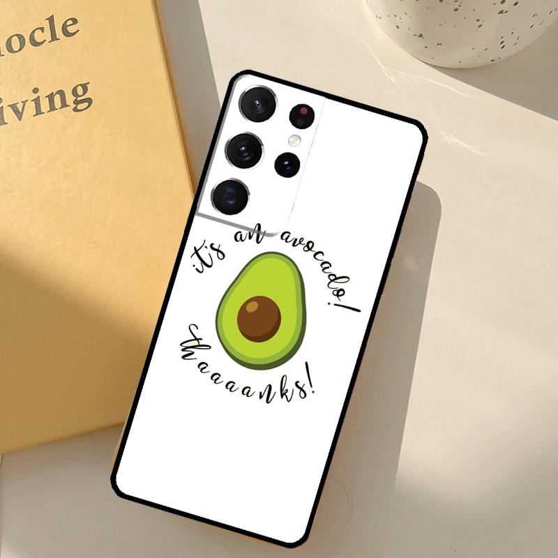 Funny Avocado Quotes Phone Case For Samsung Galaxy S23 S20 S21 S22 S24 S25 Ultra S9 S10 Plus S25 FE Cover Shell