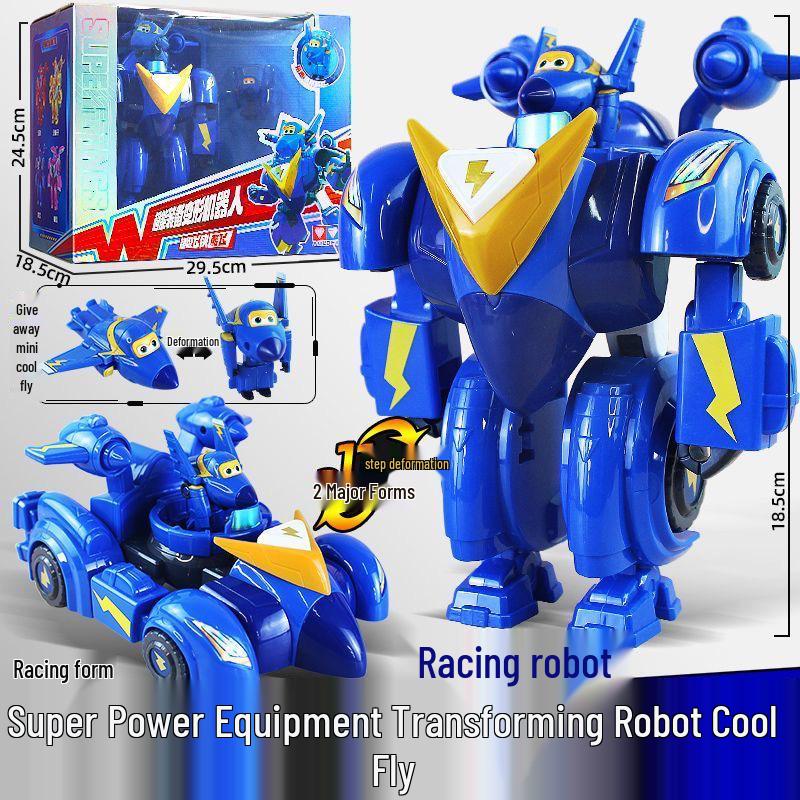 Super Wings Season 9 Jett & Dodo Transforming Mecha Toy Set