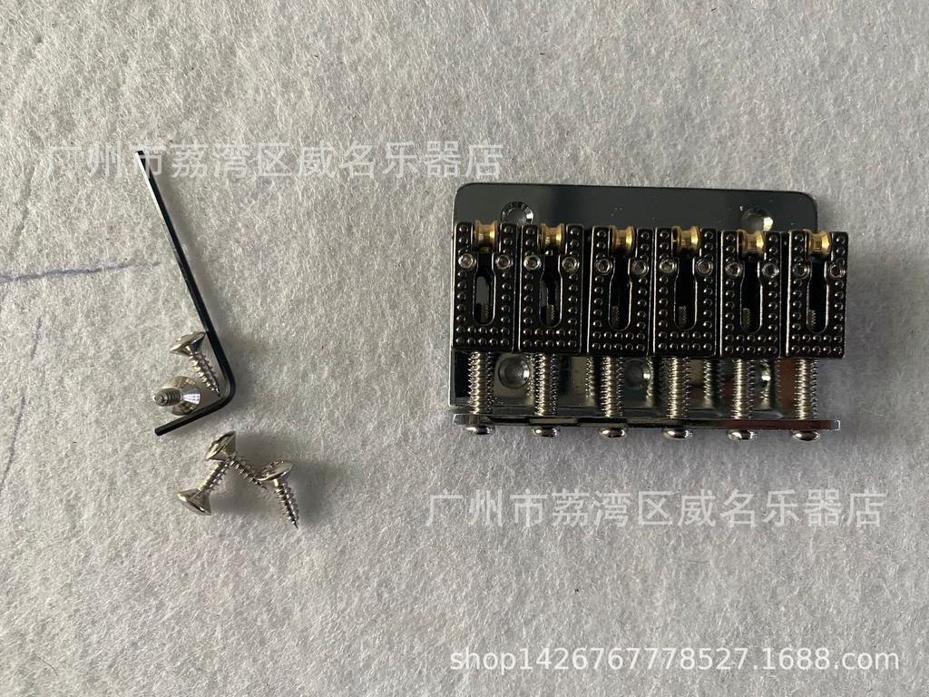 Premium Children's Electric Guitar Accessories: 65mm Roller Saddle Bridge Tailpiece in Silver, Black, Gold.