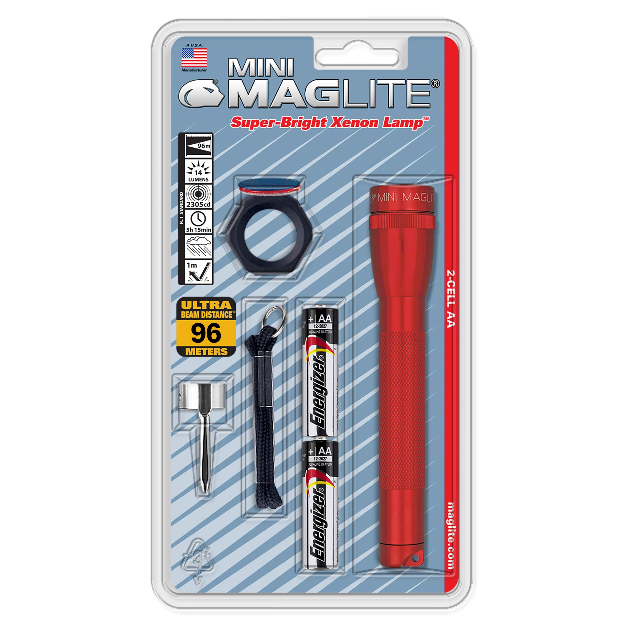 

Mini Mag 2A Combo Pack Red M2A03C MAG-LITE