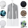 10Pcs Set Breathable Clothes Protector Bags With Zippered Convenient for Seasonal Storage of Suits and Dresses
