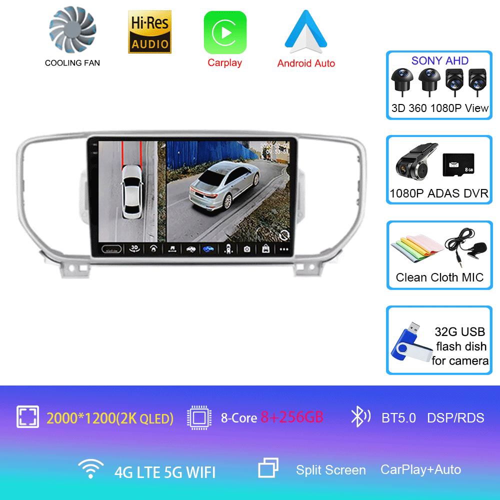Android 14 Car Radio For Kia Sportage 4 QL 2016 - 2018 Multimedia Video Player Navigation Stereo GPS