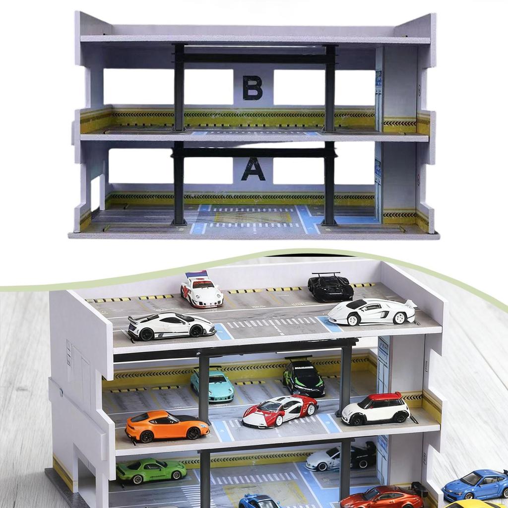 1:64 Scale Diecast Vehicle Model Display Case Alloy Car Toy