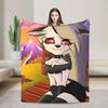 Helluva Boss Loona Flannel Blanket  Warm Soft Bedding Throws for Couch Chair Airplane Travel Print Bedspread Sofa Bed Cover