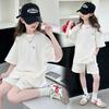 Girls' Sports Suit Summer Thin Short-Sleeved T-Shirt
