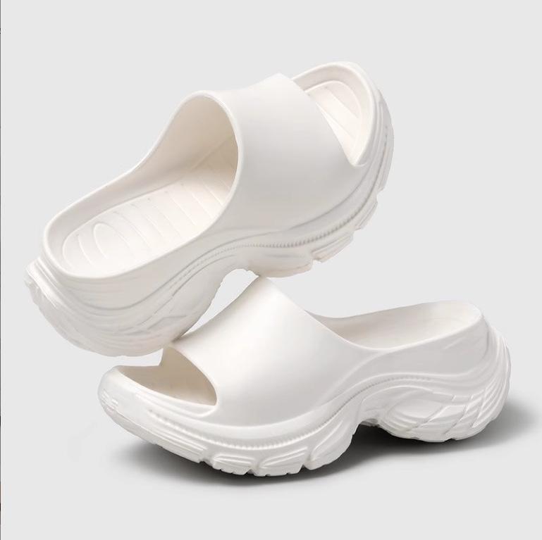 Damen Frühling/Sommer Höhenverstärkende Bequeme Strandsandalen