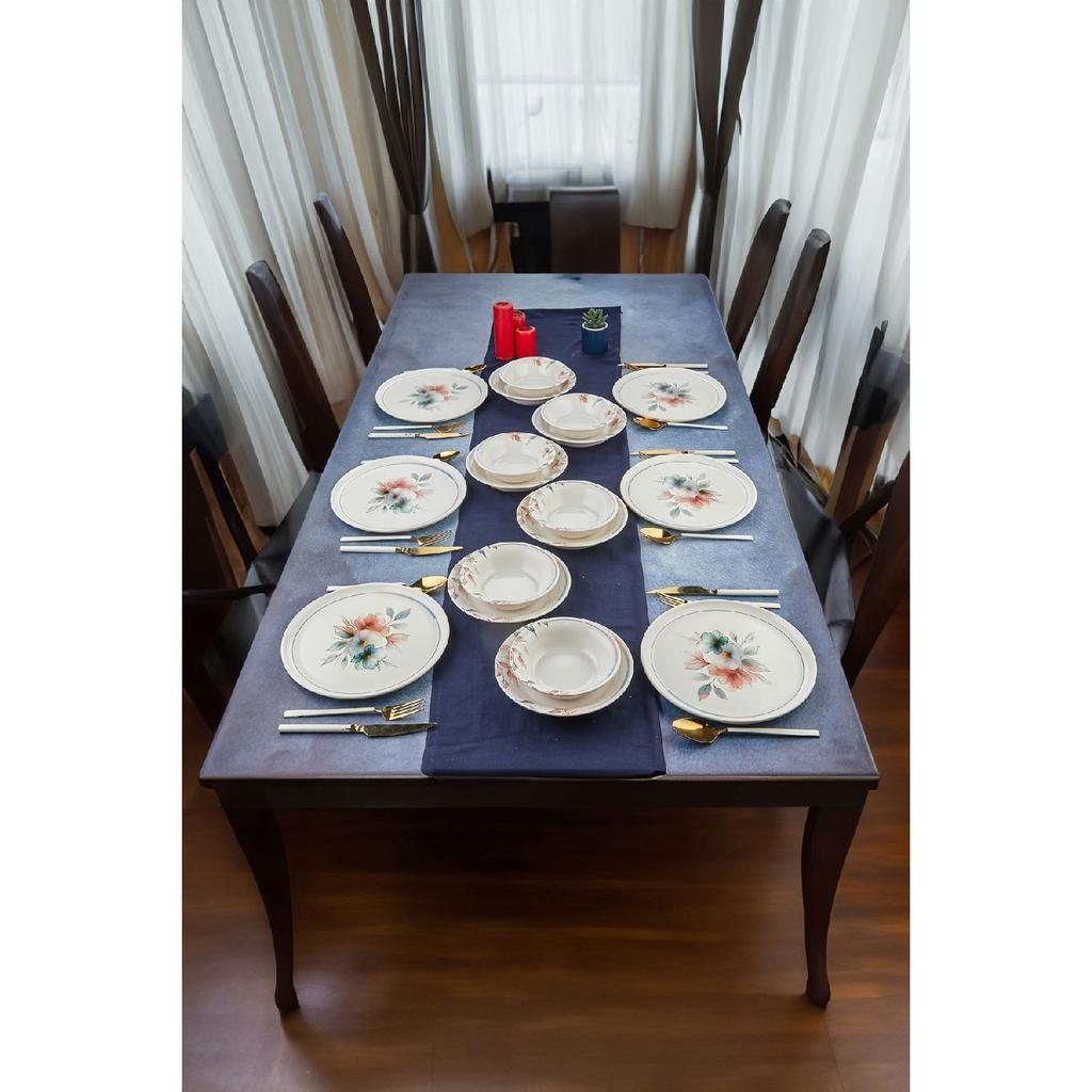 Set de cină Chakra Luxury Relief 24 piese pentru 6 persoane