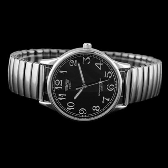 Men's Women's Couple Lover Elastic Alloy Quartz Analog Wrist Watch Fashion Gift