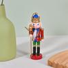 1/4 Stück Soldat Figur Weihnachtsbaum Anhänger Mini Holz Nussknacker Ornament Büro Tisch Weihnachtsdeko Statuen Geschenke für Freund