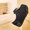 Damskie Mokasyny na Platformie Czarne Buty Codzienne Brązowe Buty Gruba Podeszwa Zwiększające Wzrost Trampki Duży Rozmiar