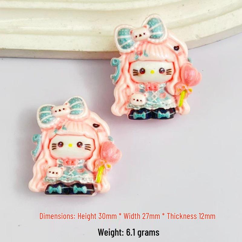 Resin Cartoon Flower Kit: DIY Stationery, Keychain, Hair Clip Accessories