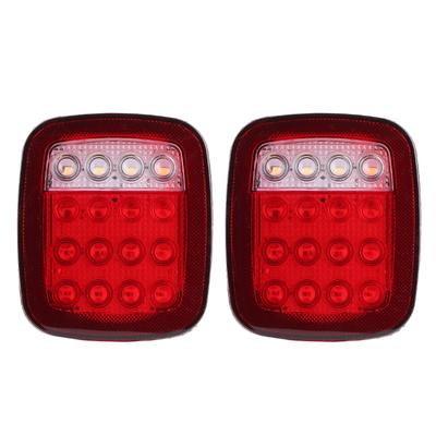 2 adet LED Arka Stop Lambası Arka Fren Lambası Durdurma Geri Vites Jeep Wrangler CJ 76 için Uygun mu?06
