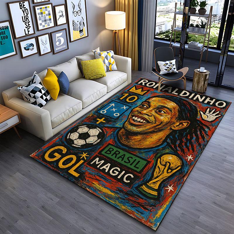 Ronaldinho Brasil Gol Carpet suitable as a non-slip mat for the living room or bedroom sofa
