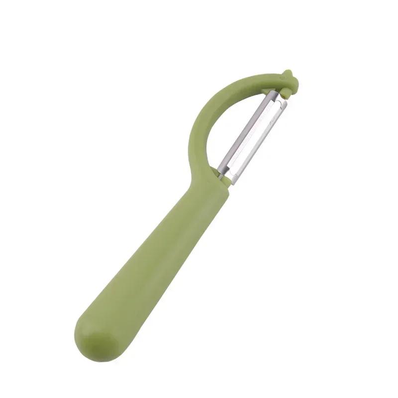Pelador de frutas y verduras de acero inoxidable, pelador de patatas, herramienta para pelar zanahorias, raspador de frutas, accesorios de cocina, 1 Uds.