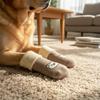 4pcs/set Elastic Pet Anti-slip Socks Cartoon Pattern Dog Paw Protectors Pet Footwear  Autumn Winter