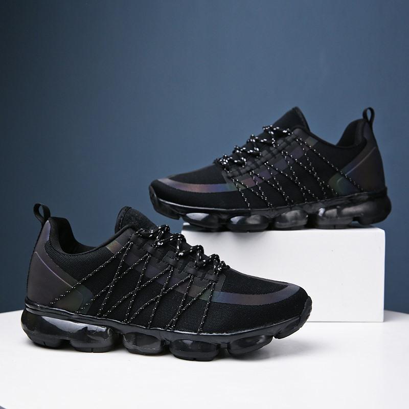 Mesh Men Casual Shoes Lac-up Shoes Lightweight Comfortable Breathable Sneakers Reflective Strip Casual Shoes Sapato Masculino
