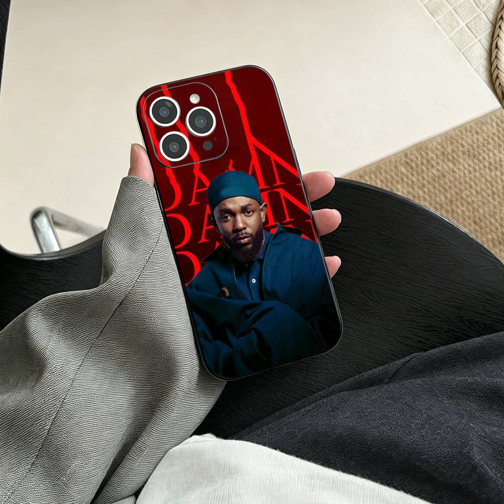 Rapper Kendrick Lamar Phone Case For iPhone 17, 16,15,14,13,12,11 Plus,Pro Max, Others Soft Black Cover