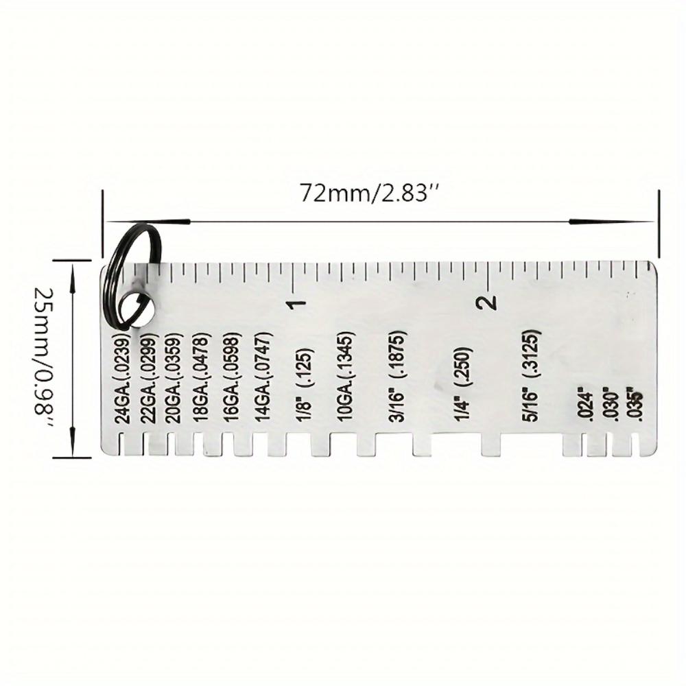 Metal Thickness Gauge, Welding Gauge, Coating‑Thickness Tester, Measuring Tool for Metal Wire Rod