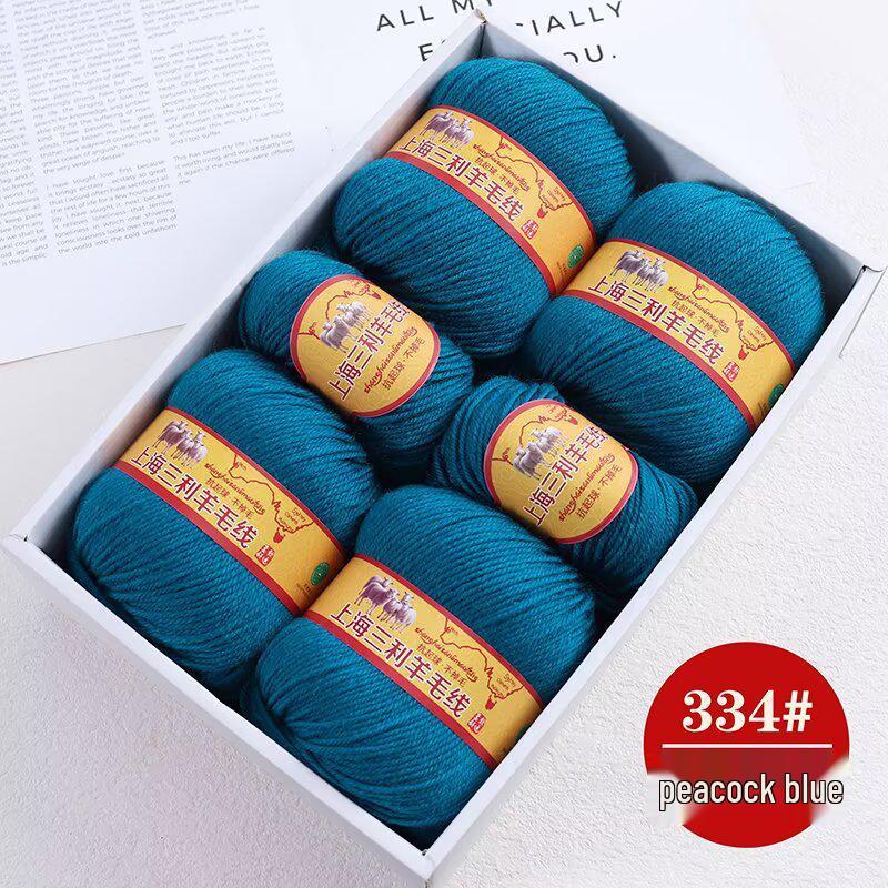 Premium Medium Thick Pure Goat Wool Yarn Balls for Handmade DIY Scarves