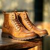 Herren British Retro Hohe Lederstiefel Lässig Vielseitig Outdoor Schuhe für den täglichen Gebrauch
