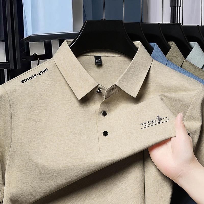 Light Luxury Quality Summer Men's Short Sleeved T-shirt Men's Half Sleeved Breathable Half Sleeved Polo Shirt Men's Top