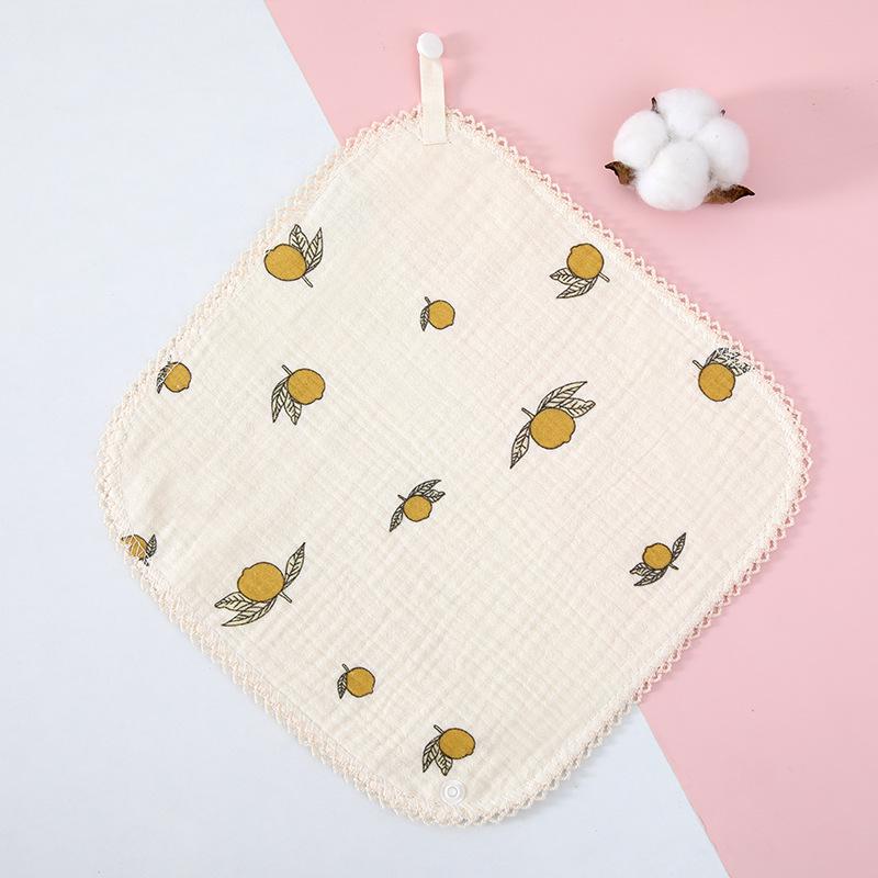 4-Layer Cotton Gauze Baby Towel - Soft, Class A, Small Square for Children and Kindergarten Use