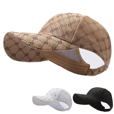 Summer Can Tie High Ponytail Baseball Hats Ladies Fashion Letters Empty Top Hat Outdoor Sports Youth Sunshade Hat