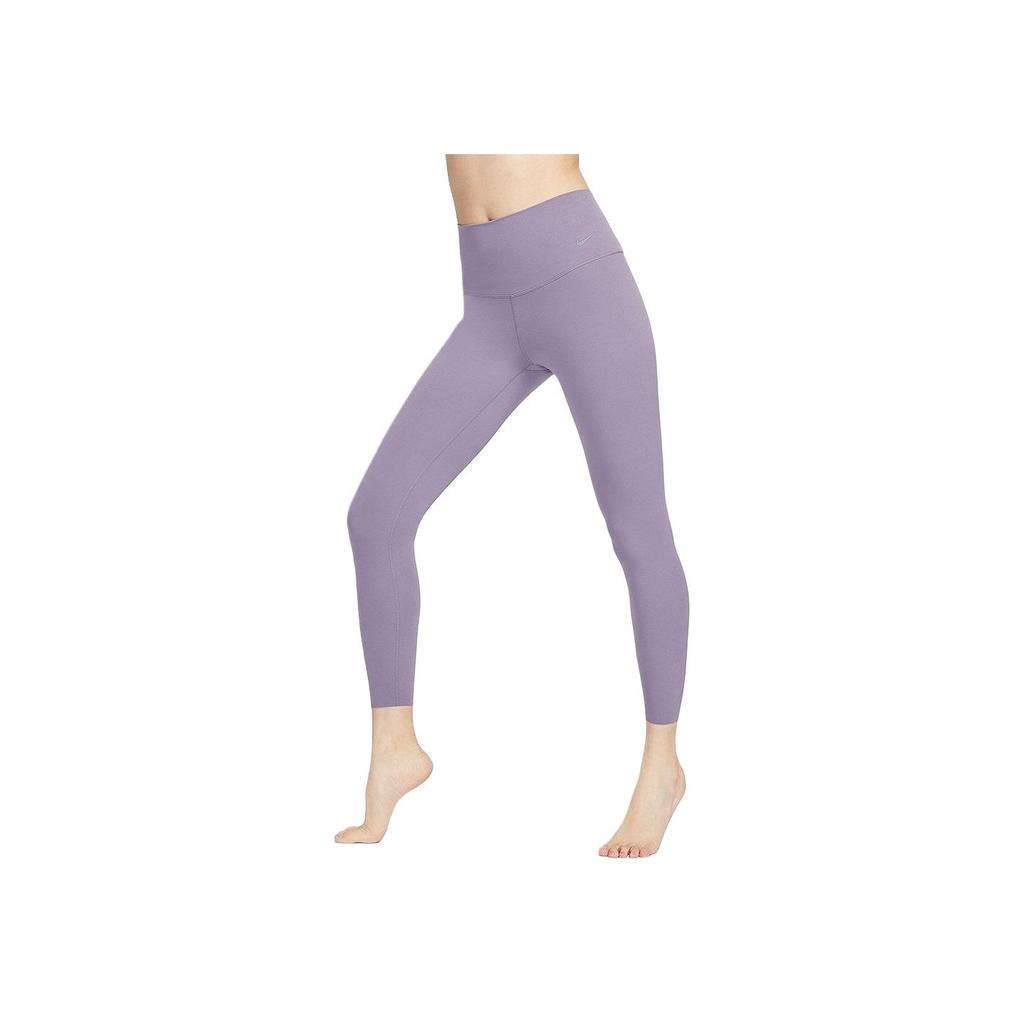 Nike Atmungsaktive High-Waist Neun-Punkt Sportleggings Damen Leggings Lila DQ6016509