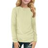 Children's Long-sleeved O-neck Top Solid Color Daily Casual