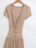 Women's Summer Spicy V-Neck Lace Patchwork Slim-Fit Long Dress
